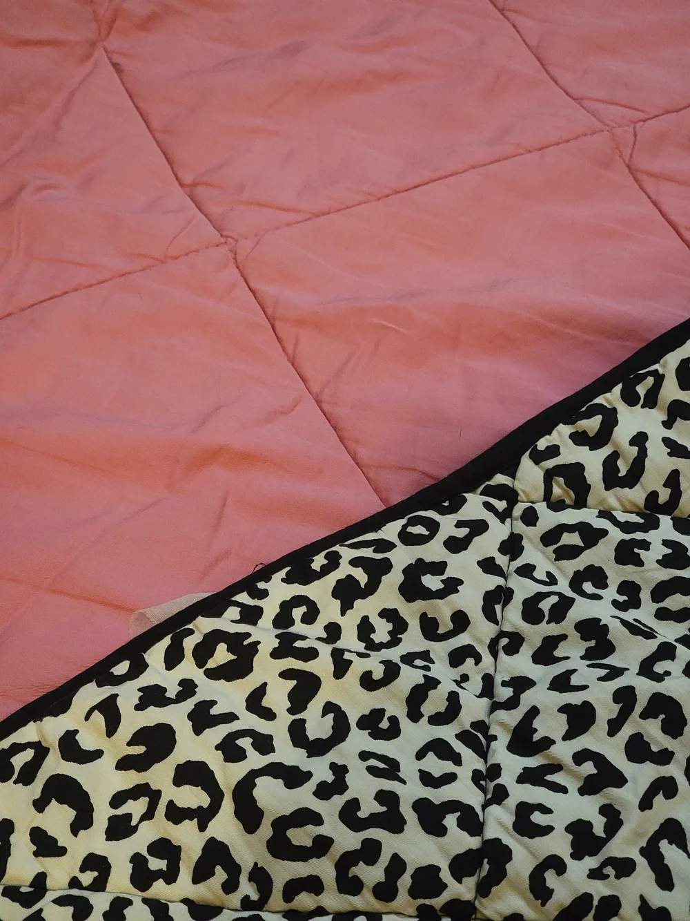Queen Vintage Victoria's Secret Pink 2012 Comforter Pink Leopard Cheetah